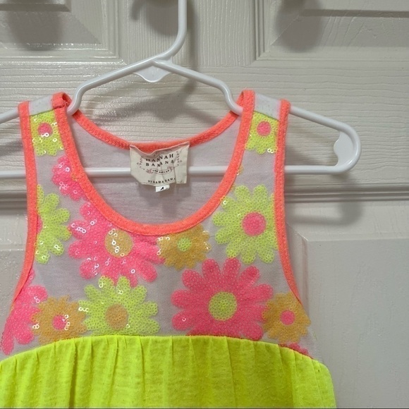 HANNAH Banana Girls Sleeveless Lined ColorBlock Dress - Size4 - Picture 5 of 8